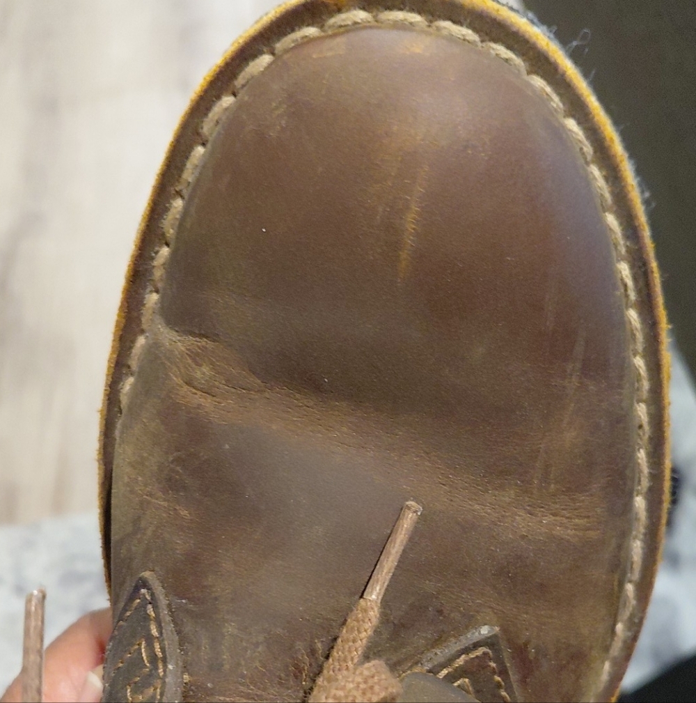Clarks Women's Brown LEATHER Laceup Ankle Boots Size 6.5 - Picture 3 of 12